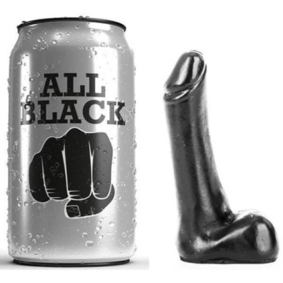 All Black Dildo 9cm
